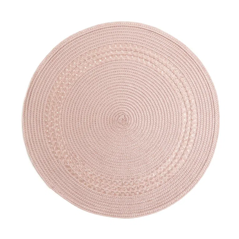 Podkładka do jadalni TRINA okrągła różowa 38 cm