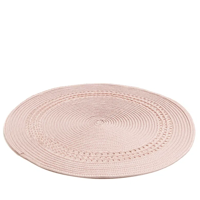 Podkładka do jadalni TRINA okrągła różowa 38 cm