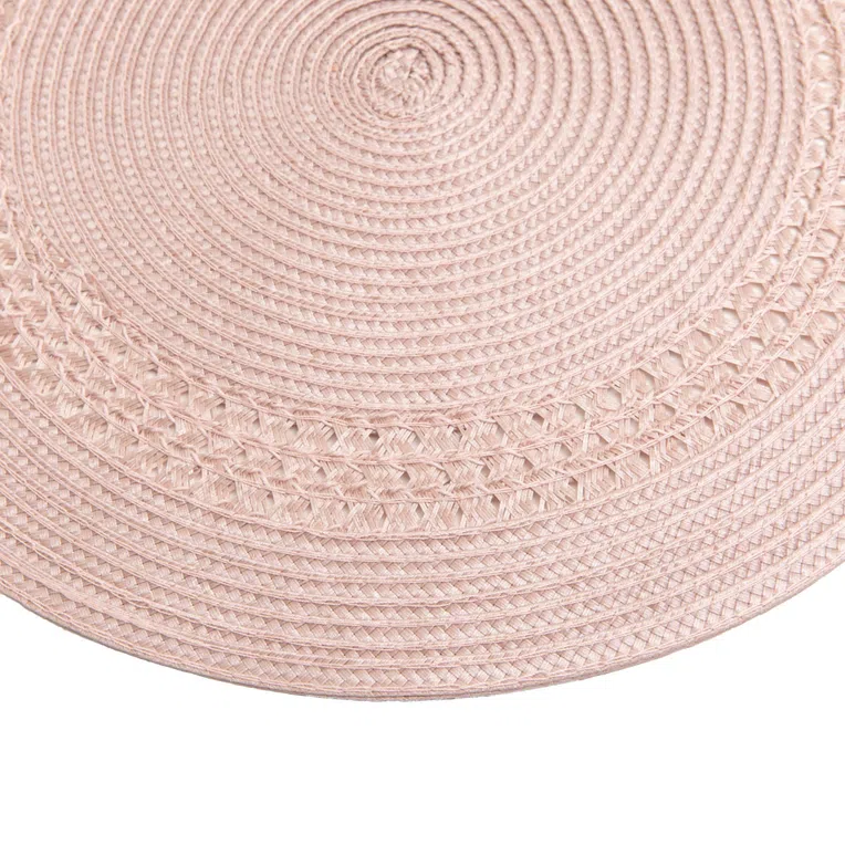Podkładka do jadalni TRINA okrągła różowa 38 cm