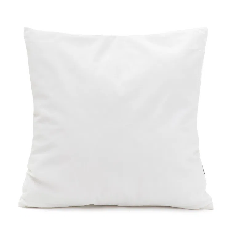 Poszewka SULA z haftem w liście ecru 45x45 cm