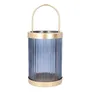 Lampion TELDO z granatowym szkłem 12x26,2 cm