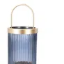 Lampion TELDO z granatowym szkłem 12x26,2 cm