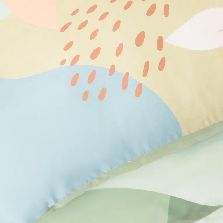 Pościel NIRMA z mikrofibry w liście 160x200 cm