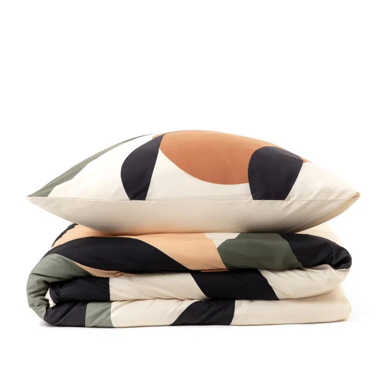 Pościel TIERRA z mikrofibry w liście 160x200 cm