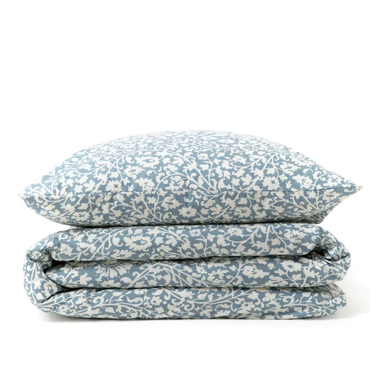 Pościel CORDO perkalowa niebieska 160x200 cm