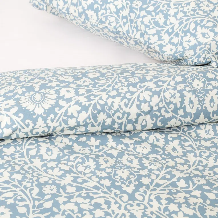 Pościel CORDO perkalowa niebieska 200x220 cm