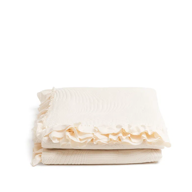 Narzuta FRILL NEW ecru 200x220 cm