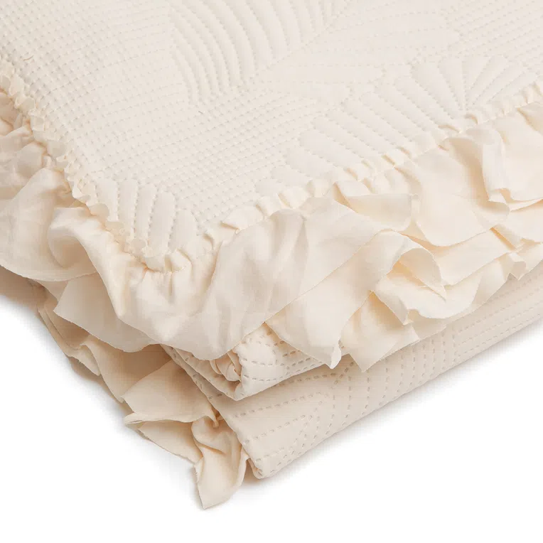 Narzuta FRILL NEW ecru 200x220 cm