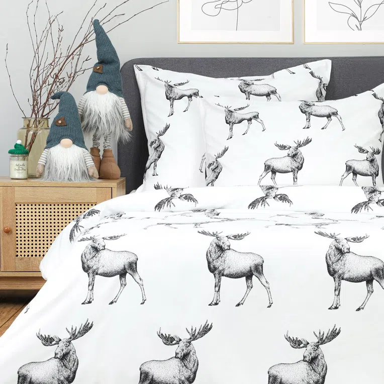 Pościel MOOSE z mikrofibry w łosie 160x200 cm