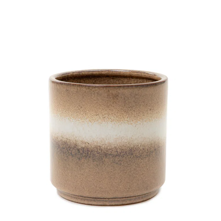 Osłonka SOLETO ceramiczna beżowa 15x15x15 cm