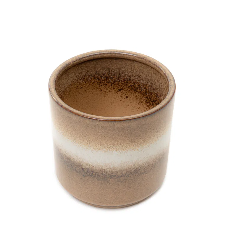 Osłonka SOLETO ceramiczna beżowa 15x15x15 cm