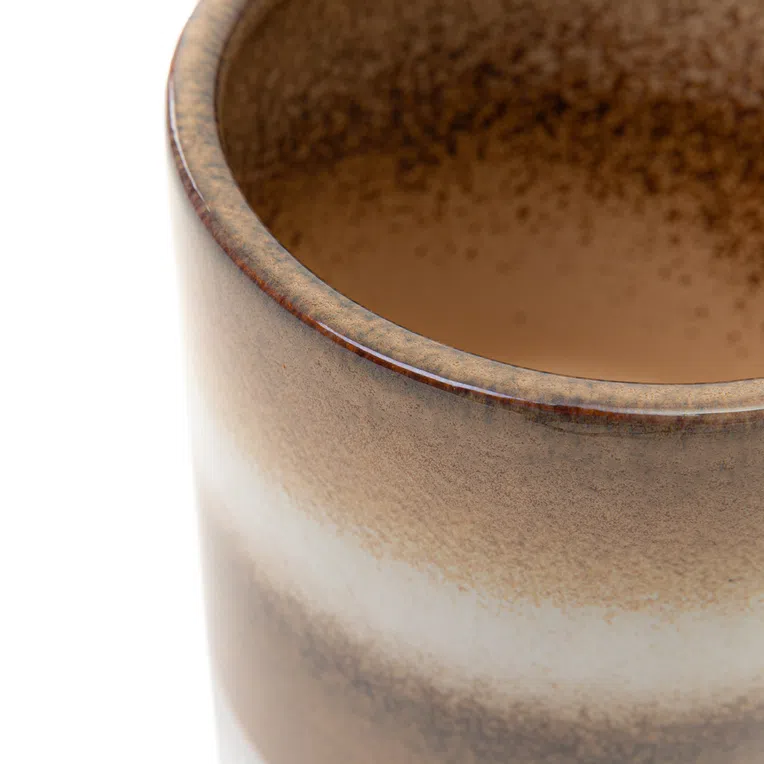 Osłonka SOLETO ceramiczna beżowa 15x15x15 cm