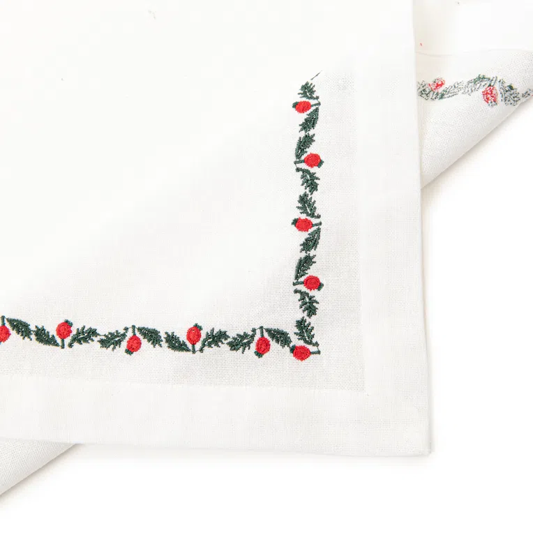 Bieżnik ILEX biały z lamówką 40x160 cm