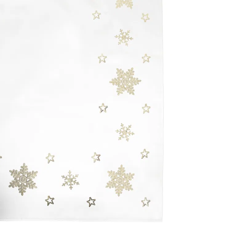 Obrus ISVEJ biały w cekiny 130x180 cm