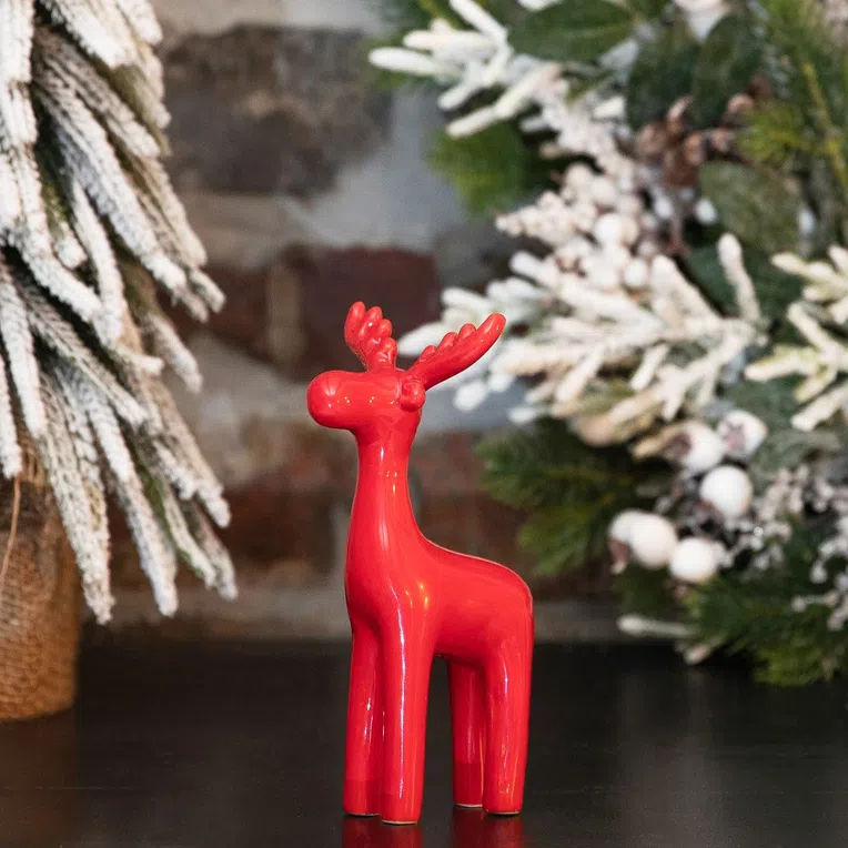 Renifer DARIAN czerwony 8x15 cm