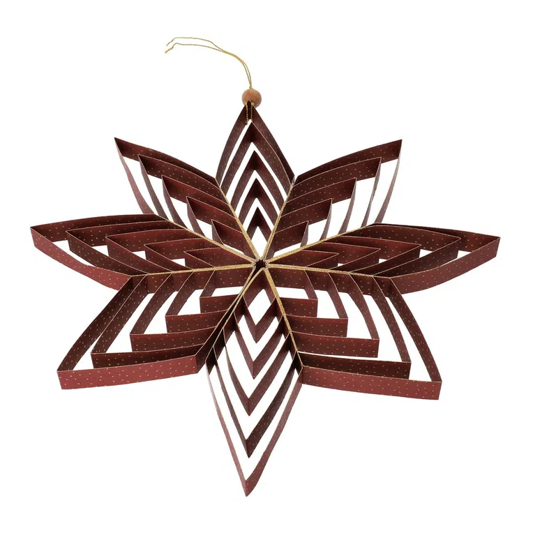 Zawieszka GALLA ASTRE gwiazda bordowa 30 cm