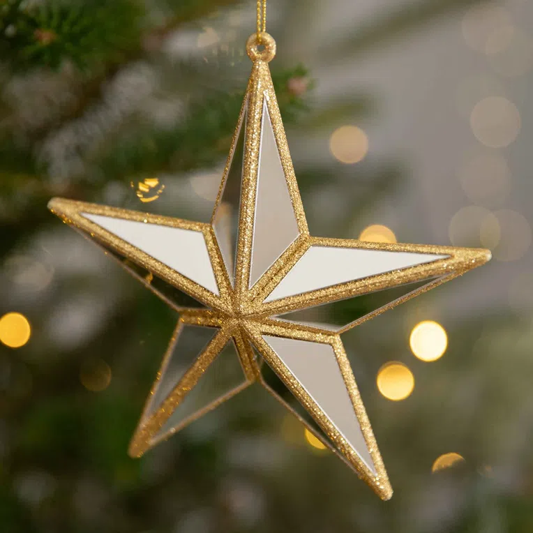 Zawieszka ASTRE MIRRO lustrzana gwiazda 14 cm
