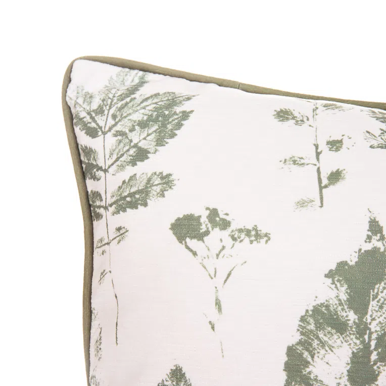 Poszewka BRILA w zielone liście 45x45 cm