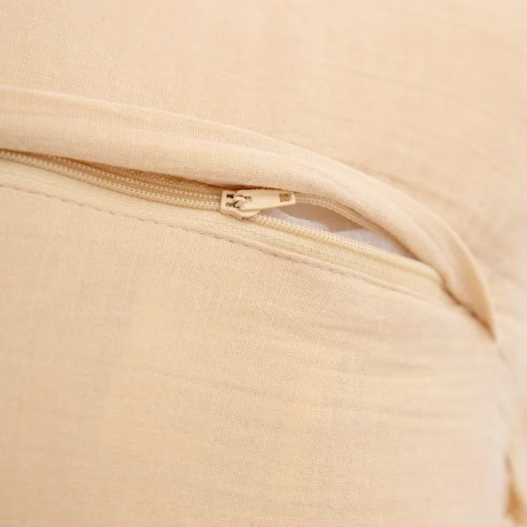 Poszewka ELIN muślinowa beżowa 45x45 cm