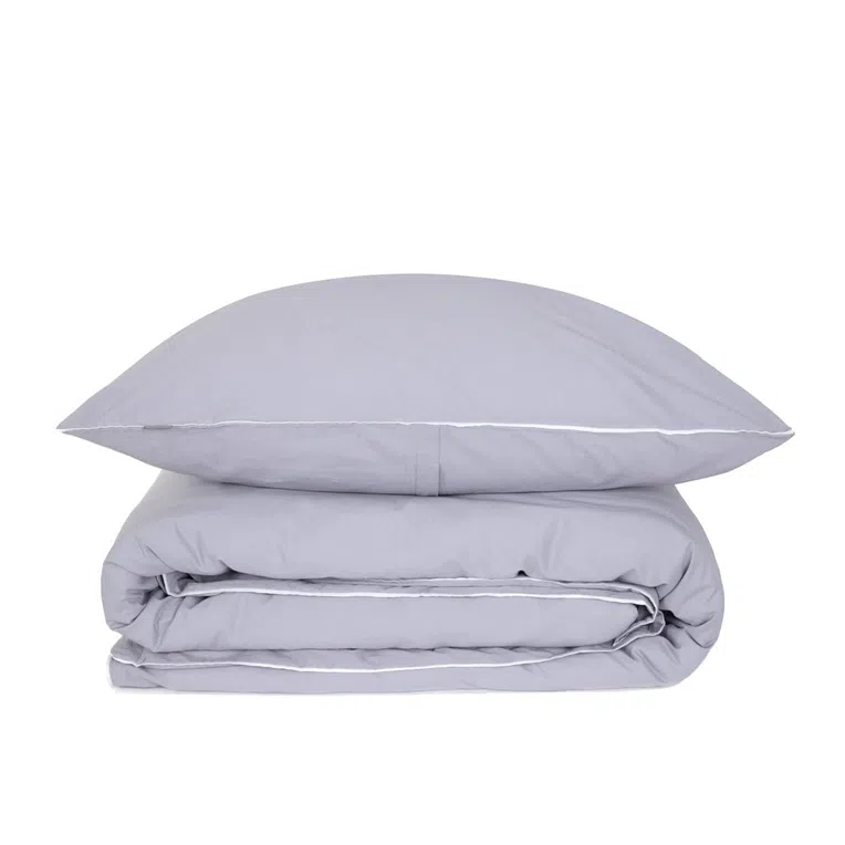 Pościel BRAIVE bawełniana szara 160x200 cm
