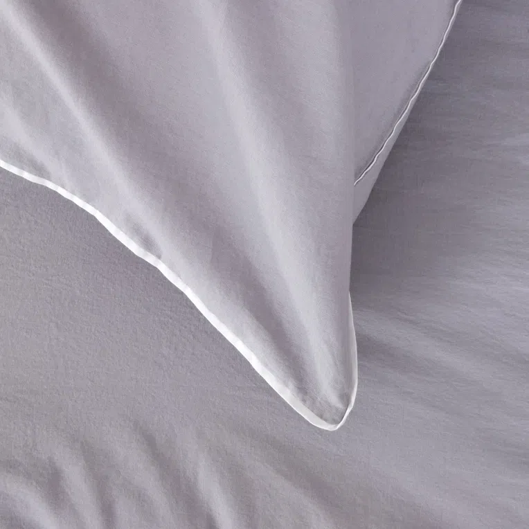 Pościel BRAIVE bawełniana szara 160x200 cm