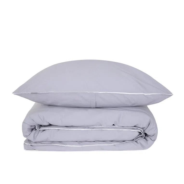 Pościel BRAIVE bawełniana szara 200x220 cm