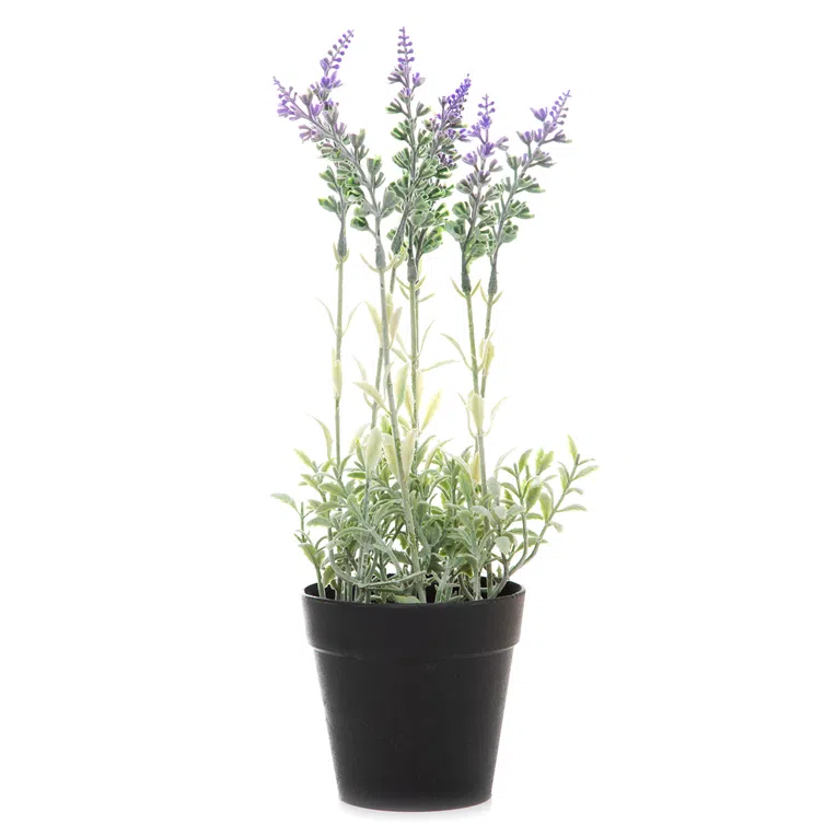 Roślina sztuczna LAVENDER lawenda w donicy 29 cm