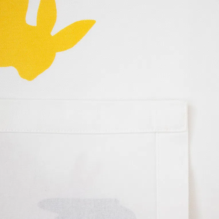 Bieżnik BUNN biały z kolorowymi królikami 40x160 cm