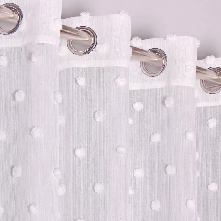 Firana UNIQUE z kółkami 140x260 cm