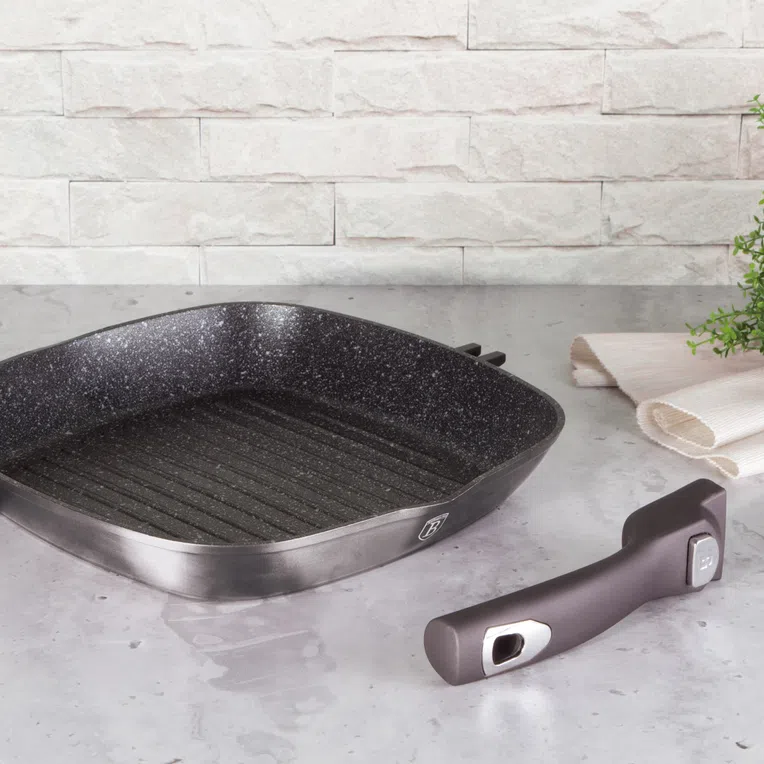 Patelnia CARBON PRO BH/6914 grillowa fi 28 cm