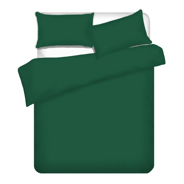 Pościel VELISE bawełniana ciemnozielona 220x200 cm