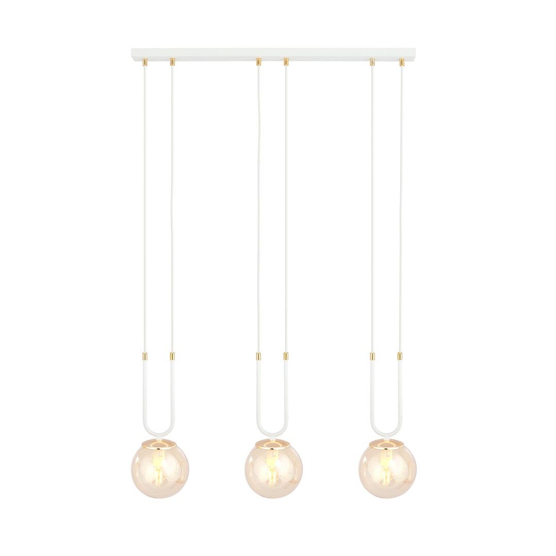 Lampa Wisząca Glam 31117/3 3Xe14 miodowa
