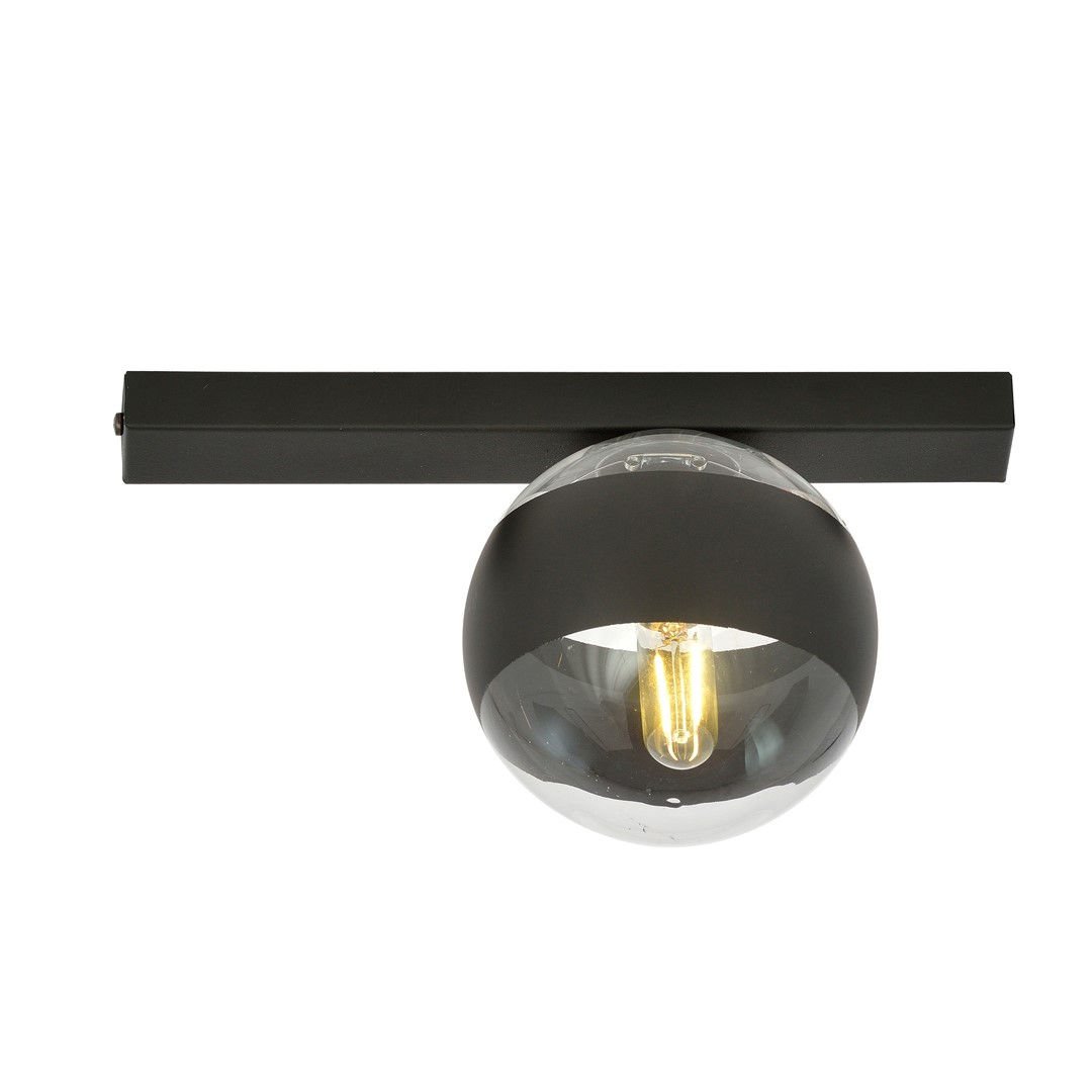 Lampa Sufitowa Fit 11123/1 1Xe14 transparentna/czarna