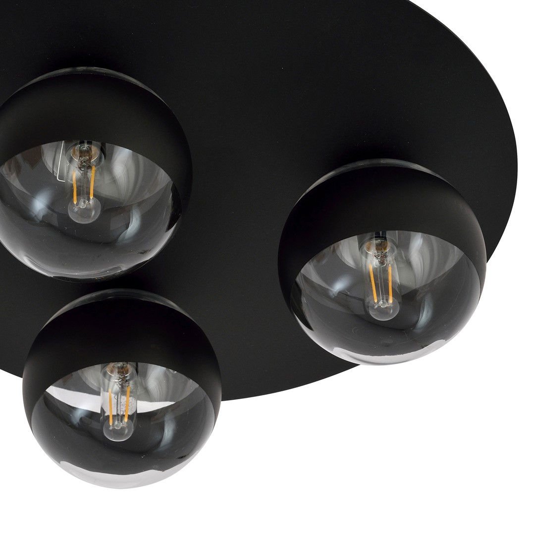 Lampa Sufitowa Solar 31129/3 3Xe14 transparentna/czarna