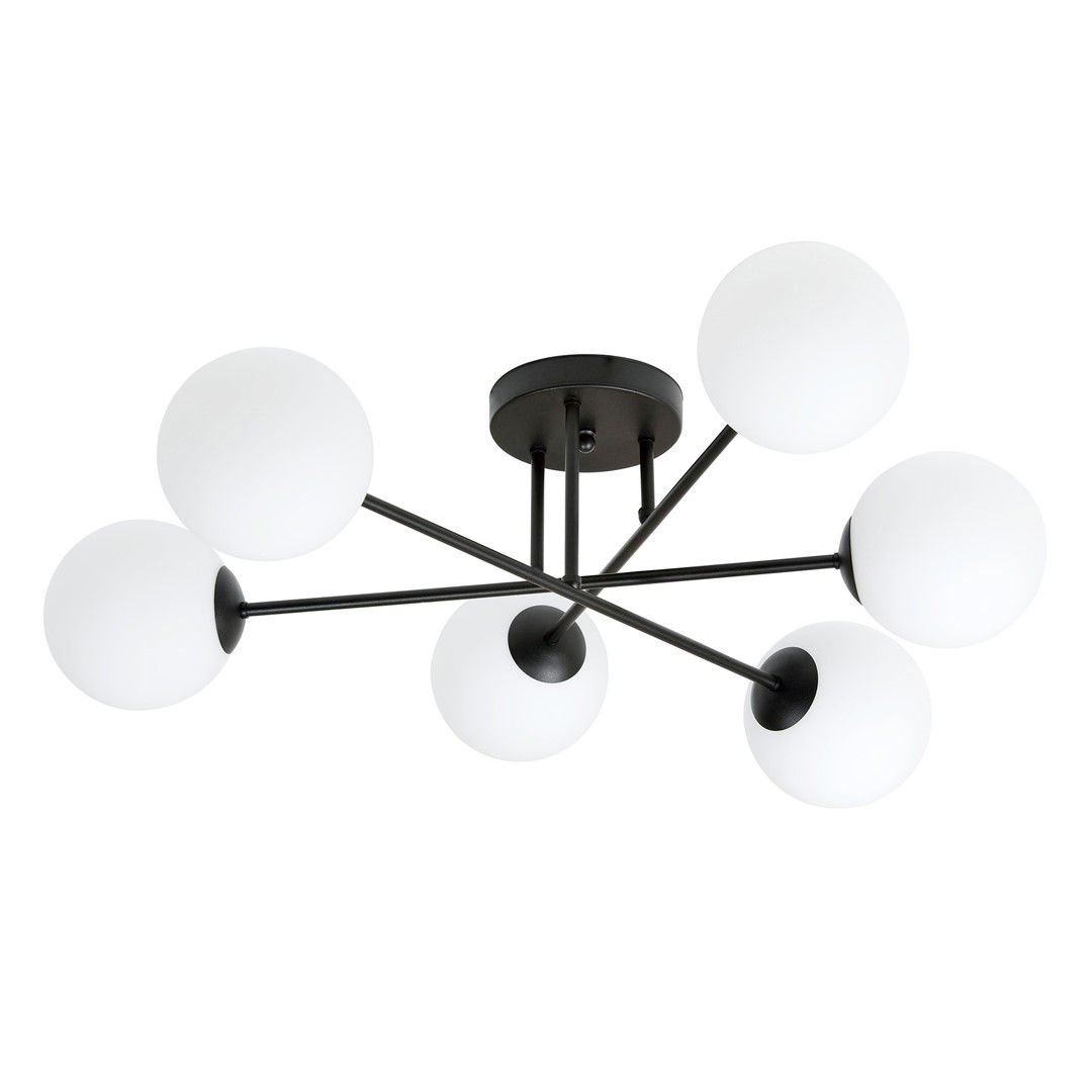 Lampa Sufitowa Roma 6 1232/6 6Xe14 czarna