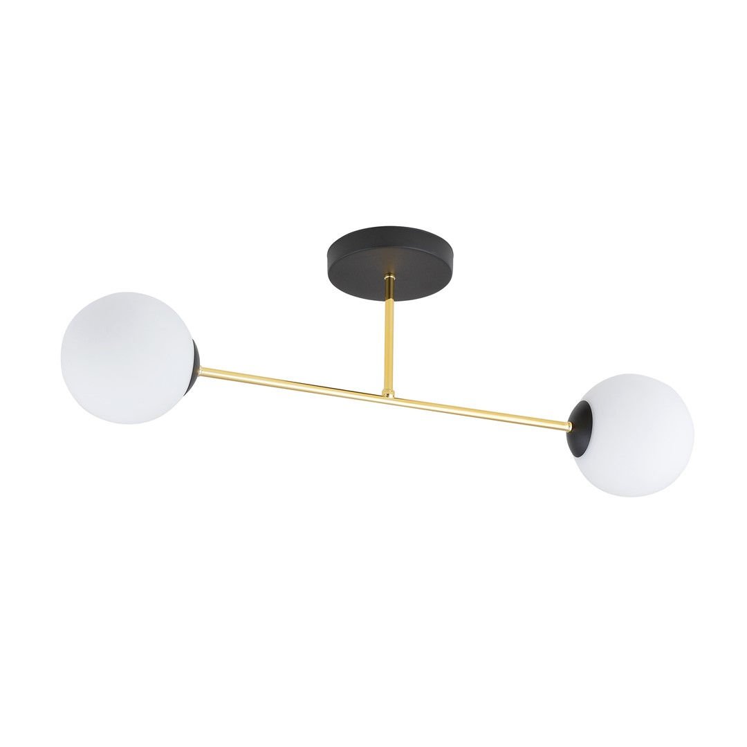 Lampa Sufitowa Magnum 2 1233/2 2Xe14 czarna/złota