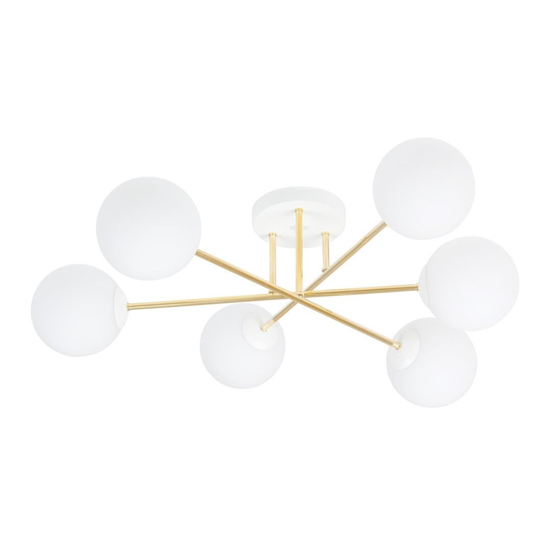 Lampa Sufitowa Magnum 6 1234/6 6Xe14 biała/złota
