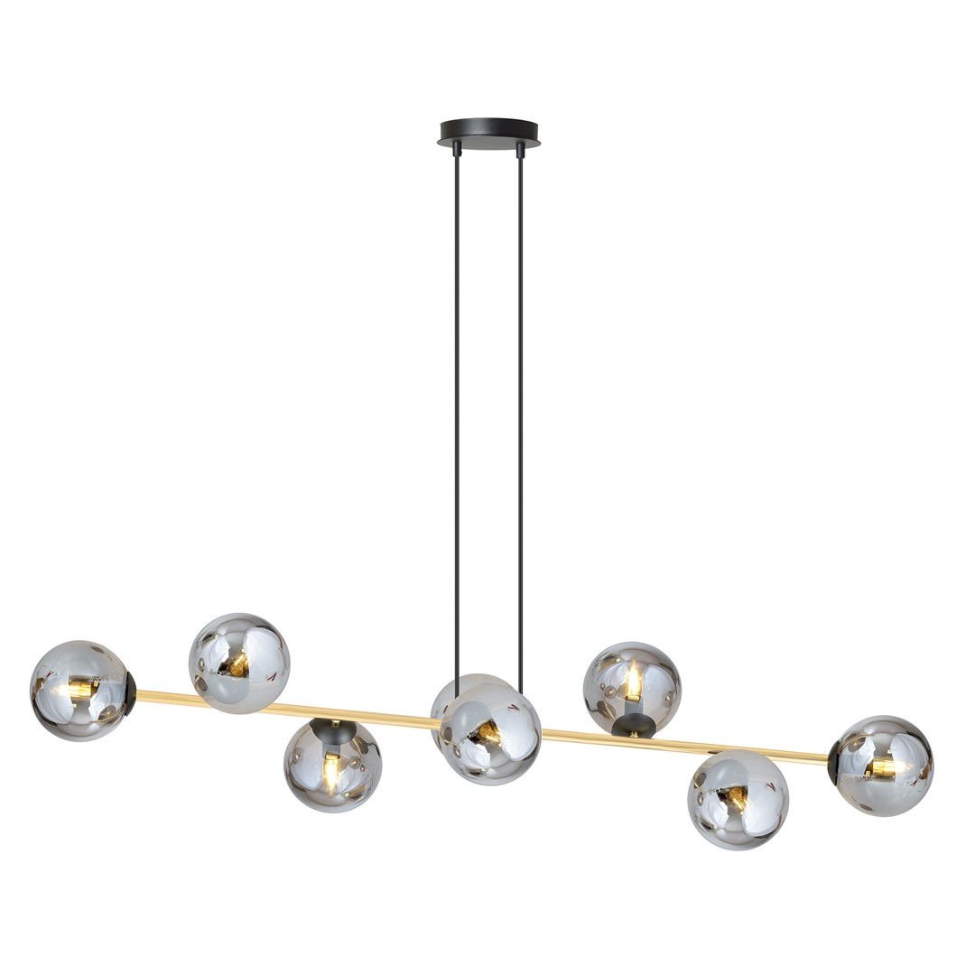 Lampa Wisząca Gravity 8 1237/8 8Xe14 czarna/złota