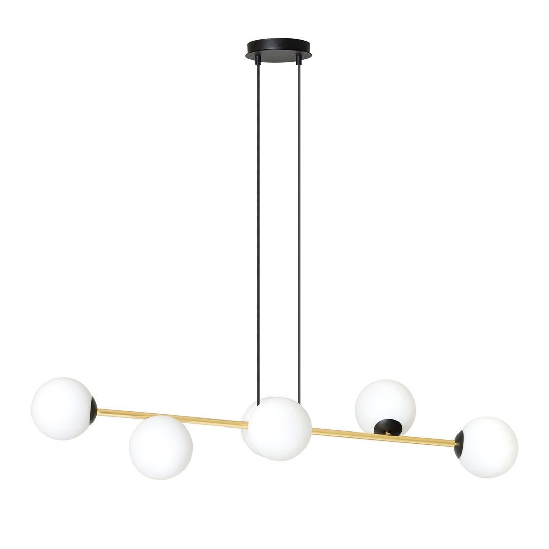 Lampa Wisząca Gravity 6 1241/6 6Xe14 czarna/złota