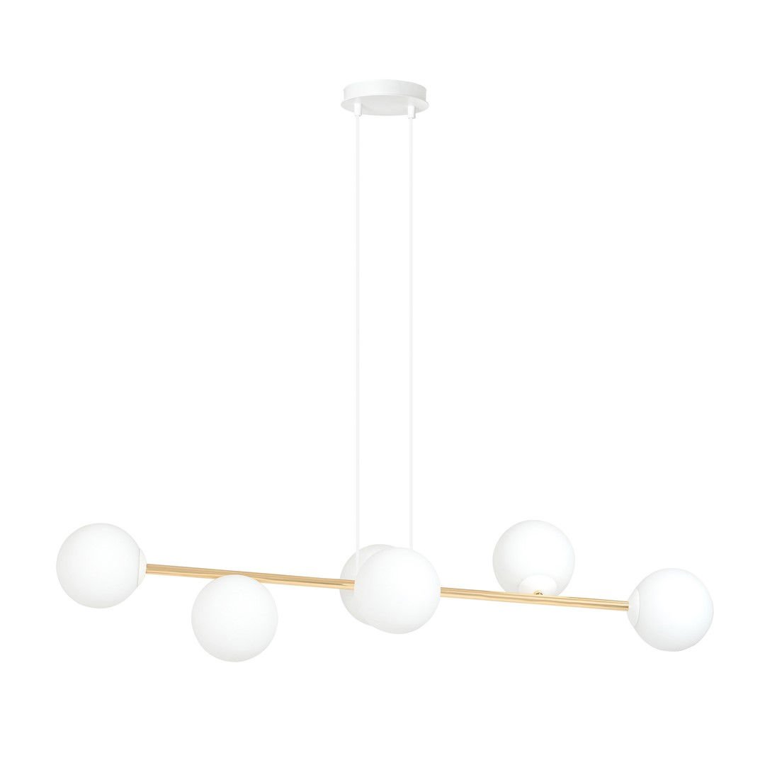 Lampa Wisząca Gravity 6 1242/6 6Xe14 biała/złota