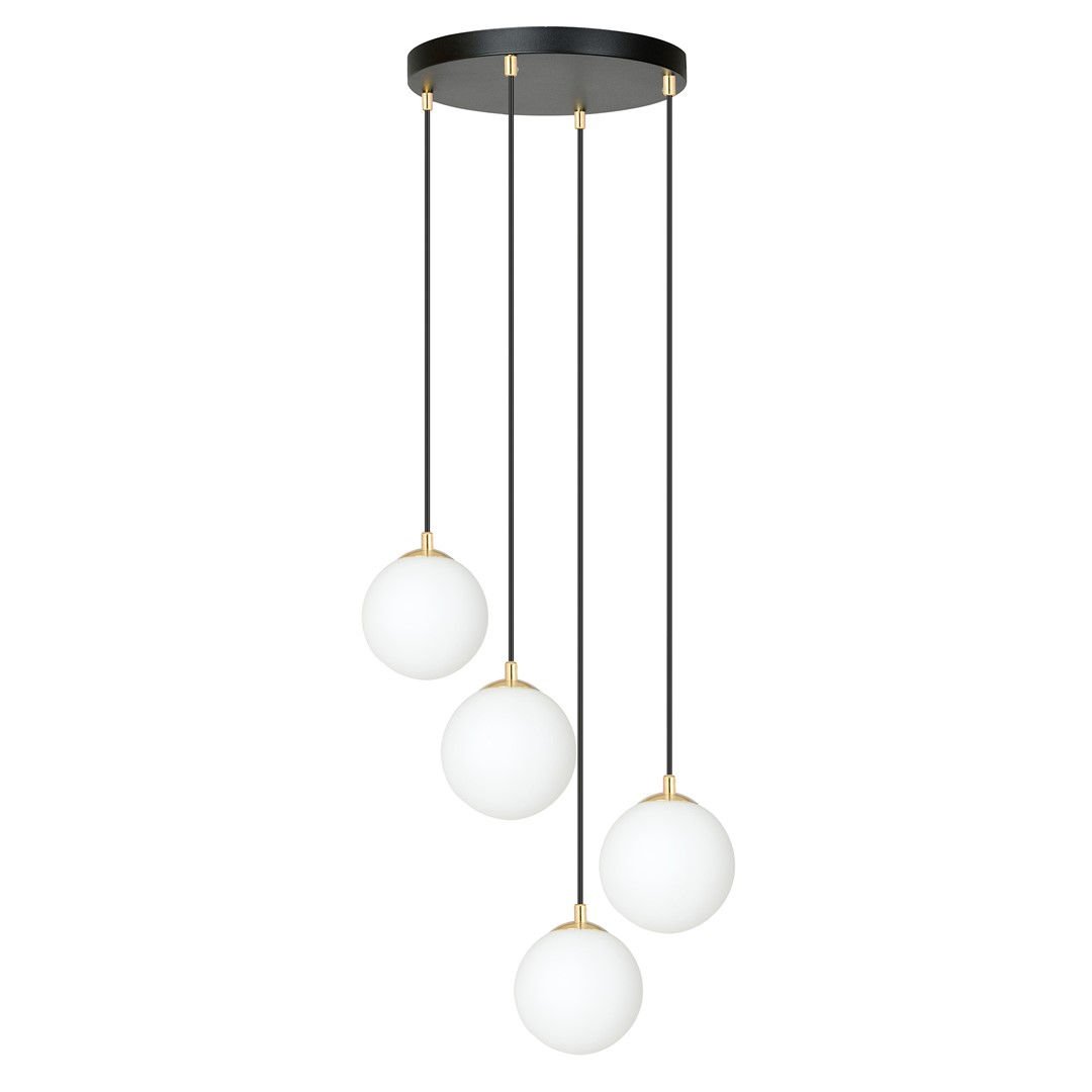 Lampa Wisząca Royal 4 1243/4 4Xe14 czarna/złota
