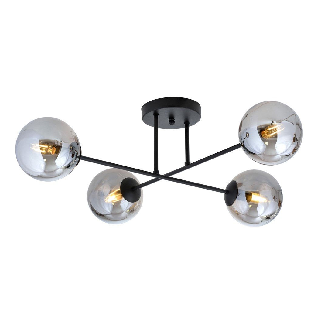 Lampa Sufitowa Roma 4 1245/4 4Xe14 czarna