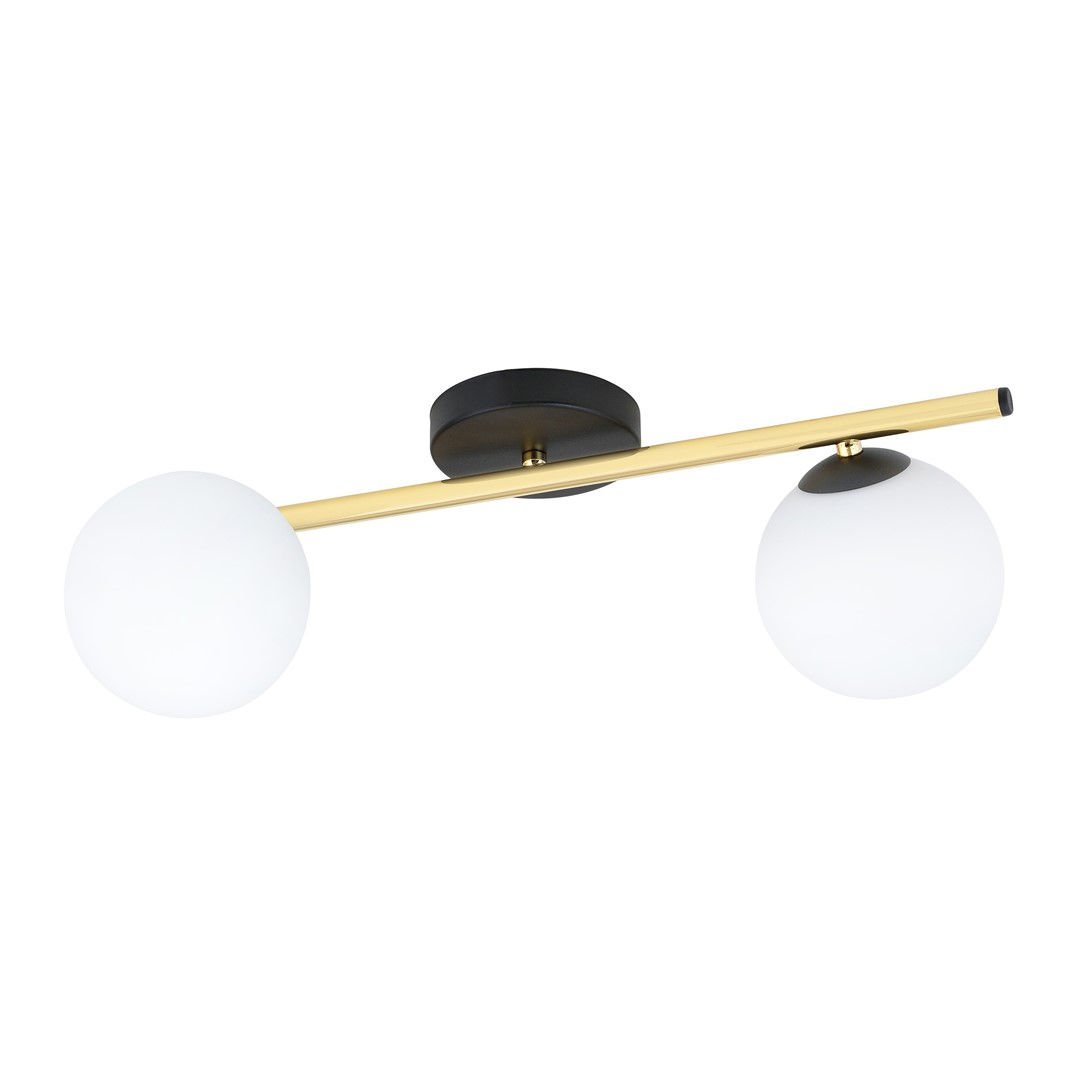 Lampa Sufitowa Splendi 2 1248/2 2Xe14 czarna/złota