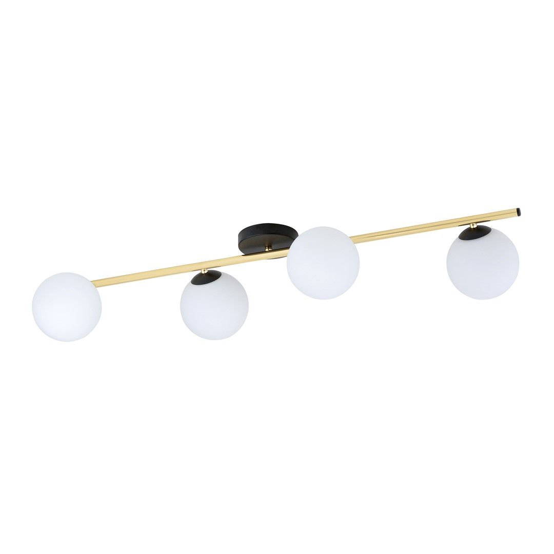 Lampa Sufitowa Splendi 4 1248/4 4Xe14 czarna/złota