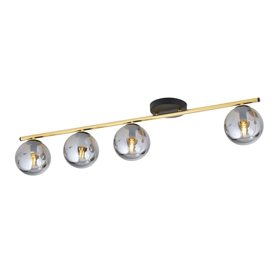 Lampa Sufitowa Monza 4 1250/4 4Xe14 czarna/złota