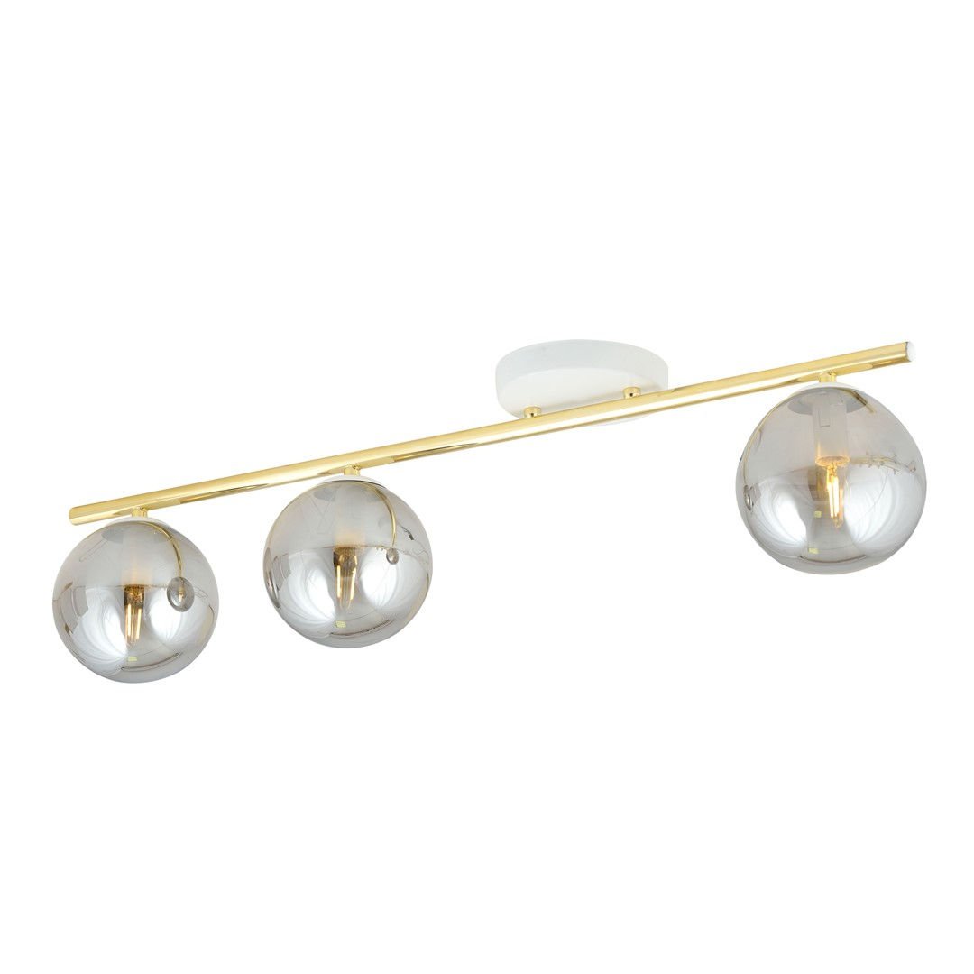 Lampa Sufitowa Monza 3 1251/3 3Xe14 biała/złota