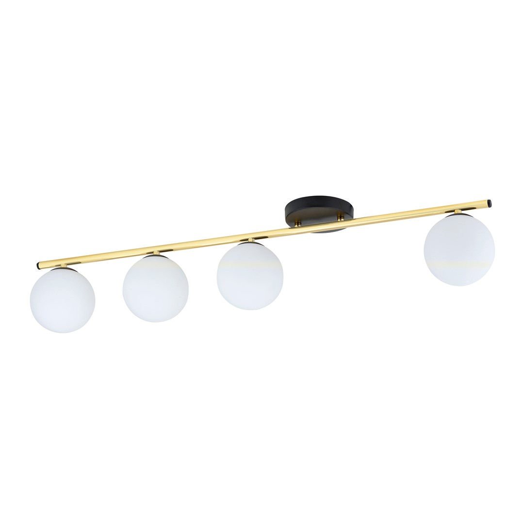 Lampa Sufitowa Monza 4 1252/4 4Xe14 czarna/złota