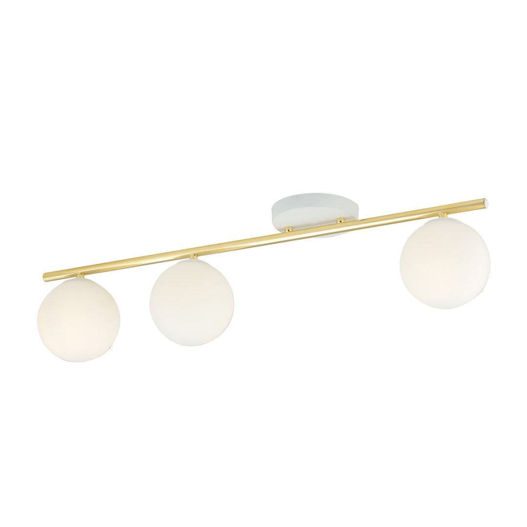 Lampa Sufitowa Monza 3 1253/3 3Xe14 biała/złota