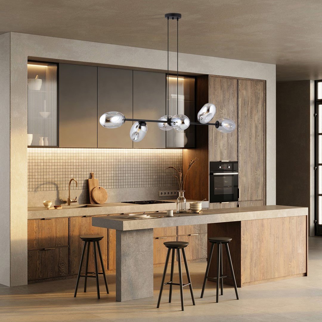 Lampa Wisząca Pandora 6 1263/6 6Xe14 czarna
