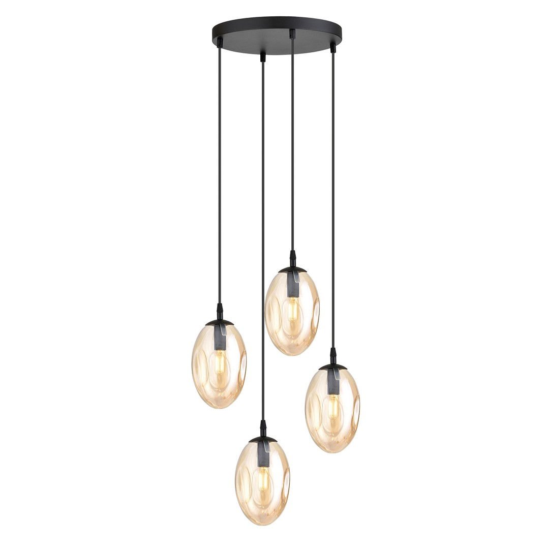 Lampa Wisząca Astral 4 1267/4Prem 4Xe14 czarna
